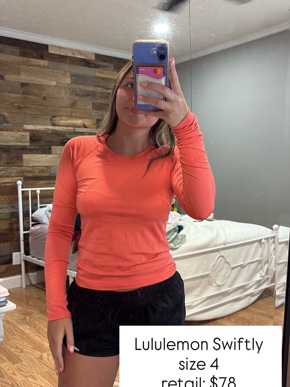 lululemon athletica Long Sleeve Swiftly Top in Coral